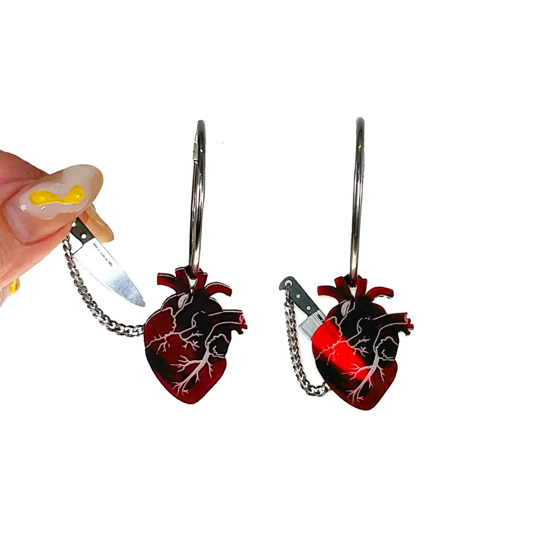 Chopped Heart Hoops
